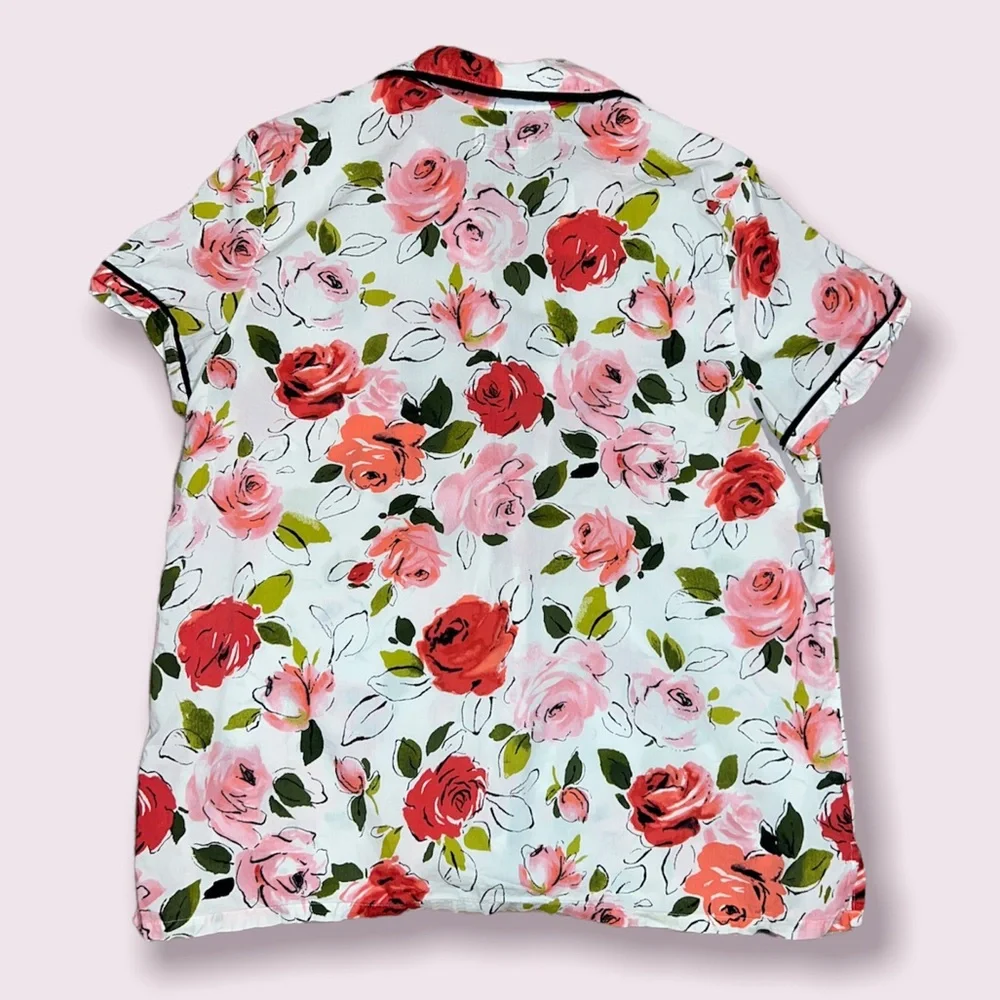 Kate Spade Roses Pijama Top - Picture 2 of 7